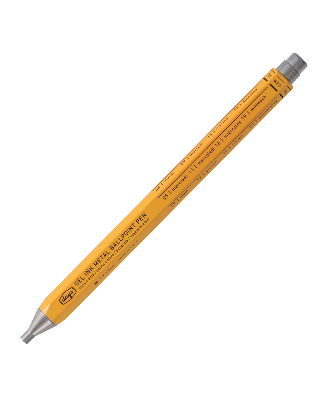 MARK'STYLE Days Gel Metal Ballpoint Pen