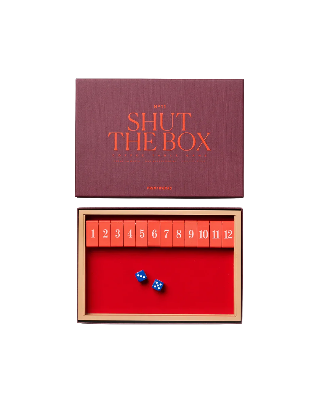 Shut the Box Coffee Table Game